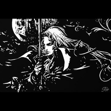alucard castlevania painting