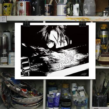 squall final fantasy 8 painting print