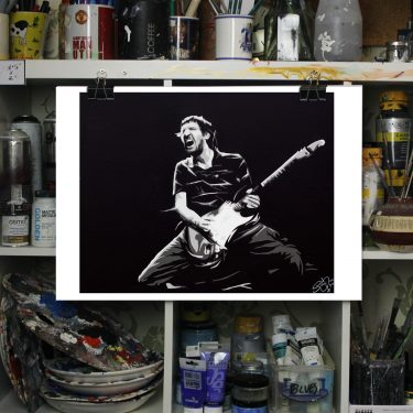 John Frusciante print of my painting of the Red Hit Chill Peppers guitarist