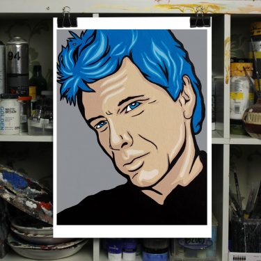 job bon jovi painting archer style print