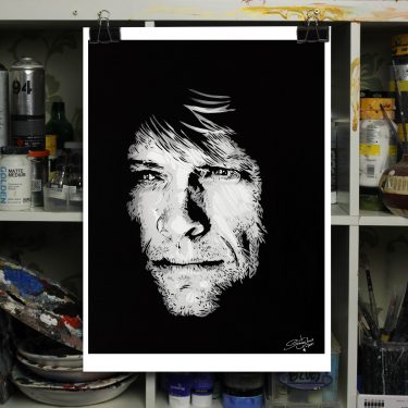jon bon jovi just older painting print