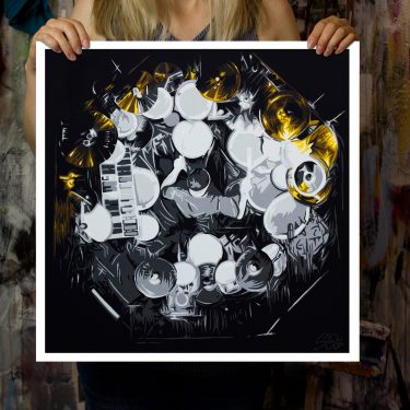 neil peart painting print