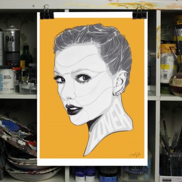 taylor swift print painting print