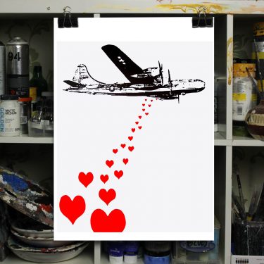 love war 2 satire print