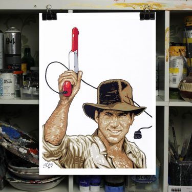 nintendo indiana jones mahs up painting