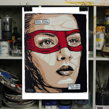 rebel rebel art print