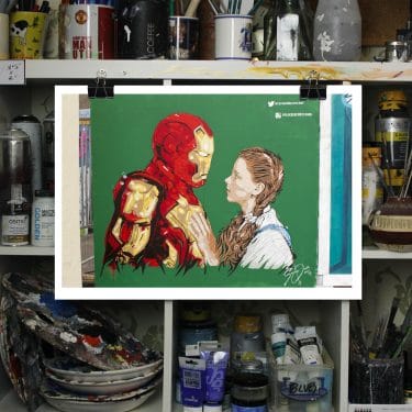 i know i have a heart mural print