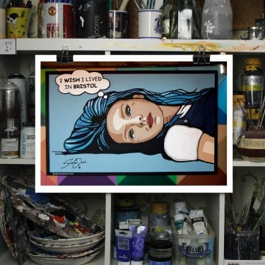 i wish i lived in bristol mural print