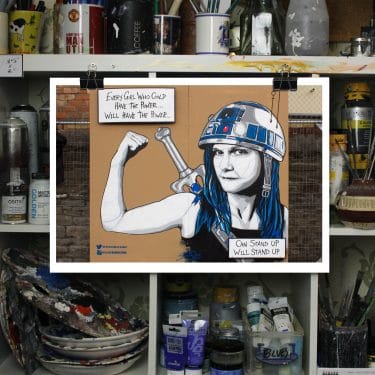 can stand up mural print