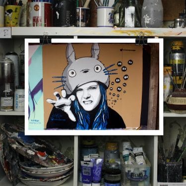 i bet your totoro mural print