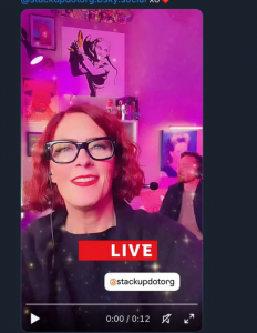 Vanessa Marshal and Banana Here Painting