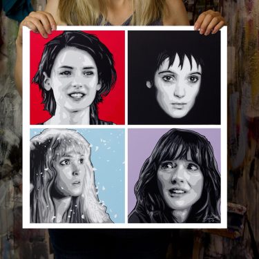 winona ryder pop arty print