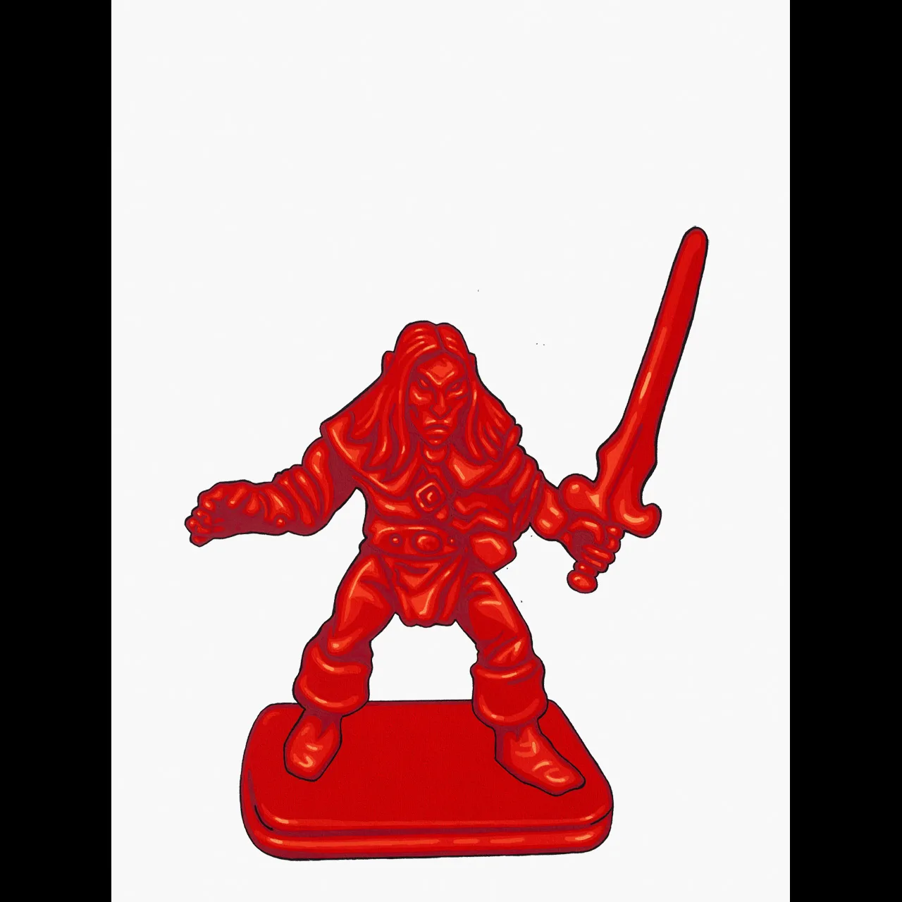 elf from heroquest painting of the figure