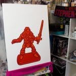 elf from heroquest painting of the figure