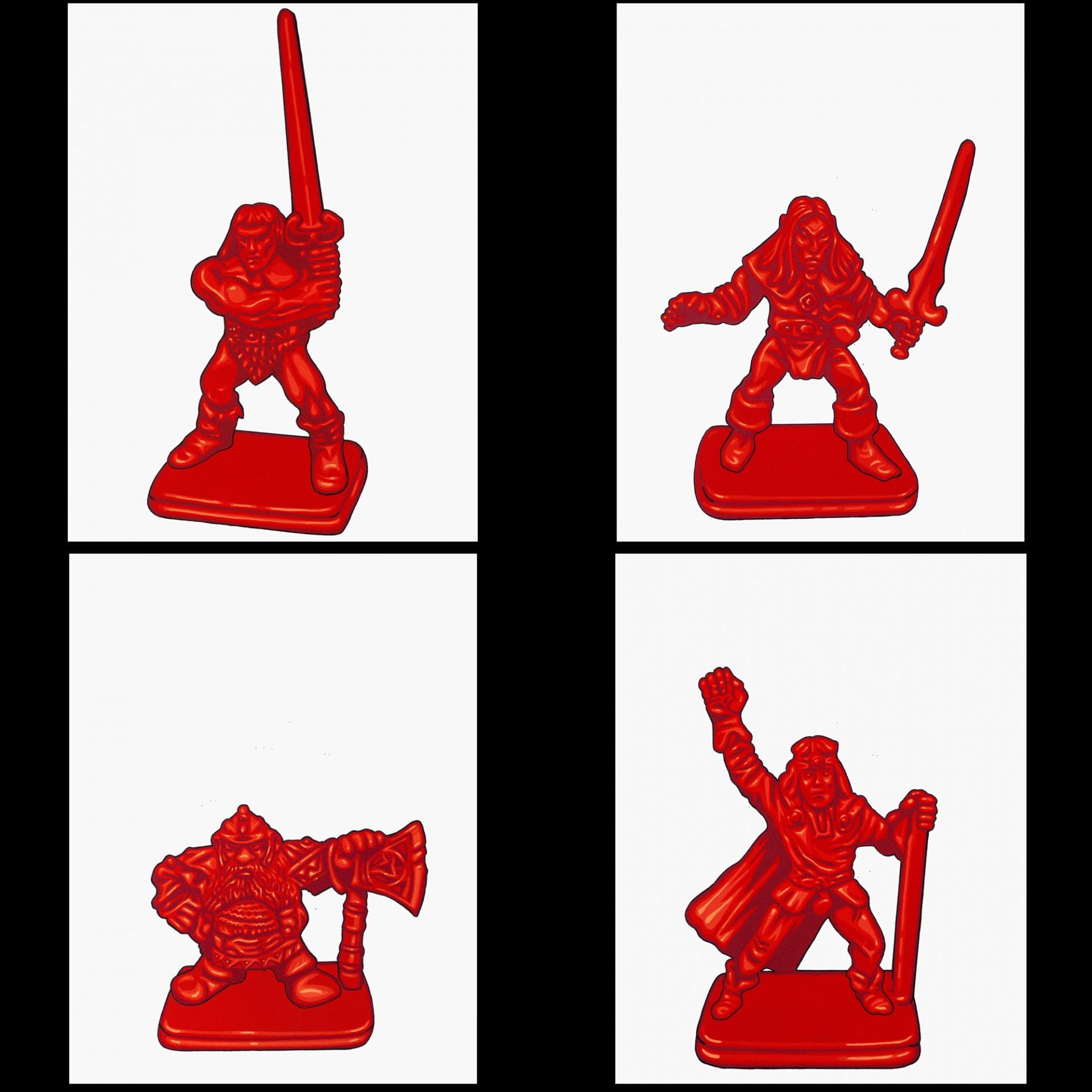 panting of the heroquest miniatures, figures