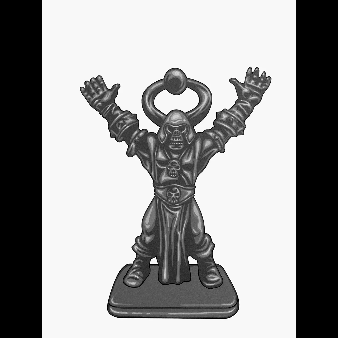 heroquest chaos sorcerer pop art canvas painting