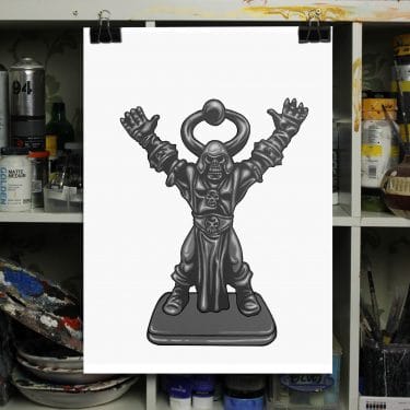 heroquest sorcerer chaos print