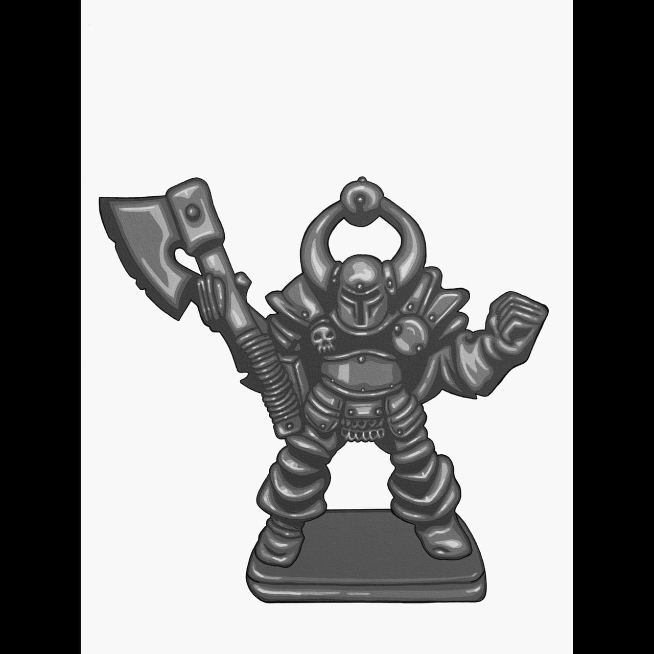 heroquest chaos warrior pop art painting