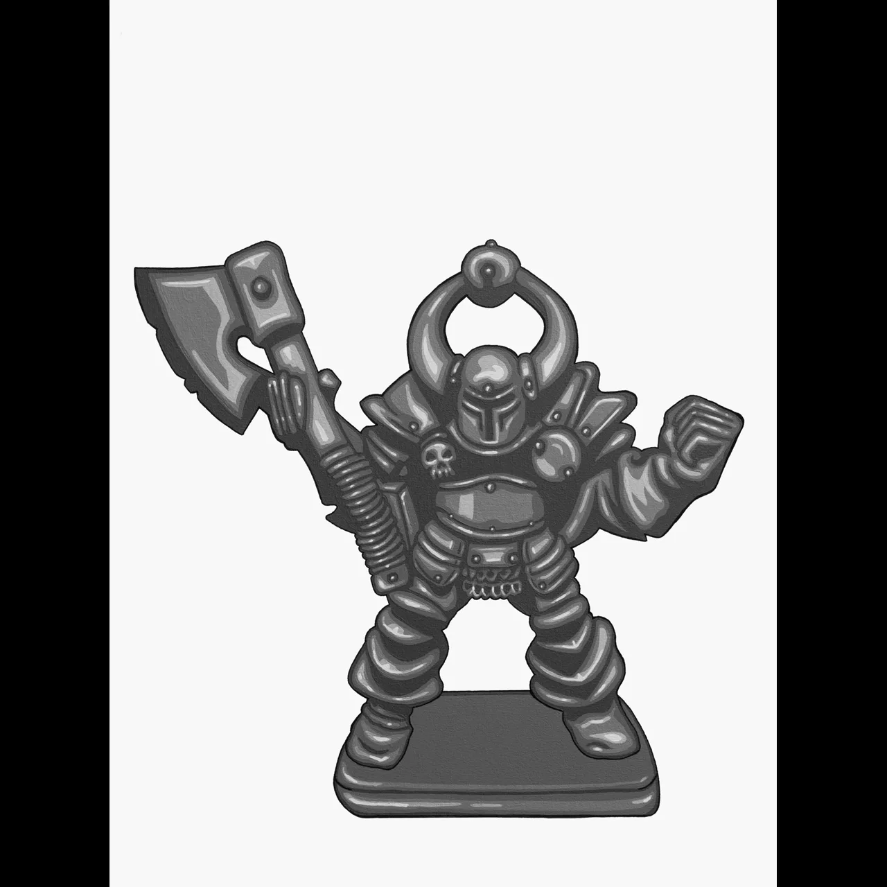 heroquest chaos warrior pop art painting