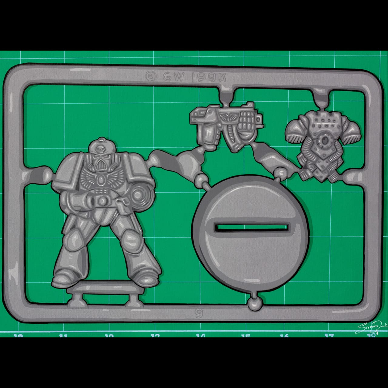 marine wargaming 2nd edition painting pop art