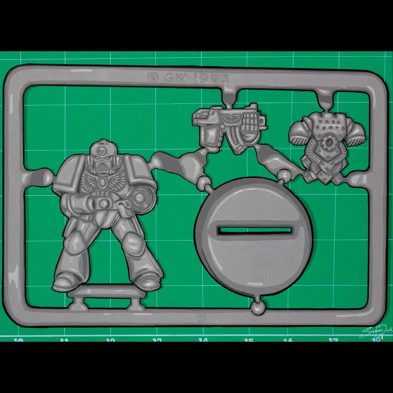 marine wargaming 2nd edition painting pop art