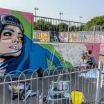 Skater girl mural Honiton
