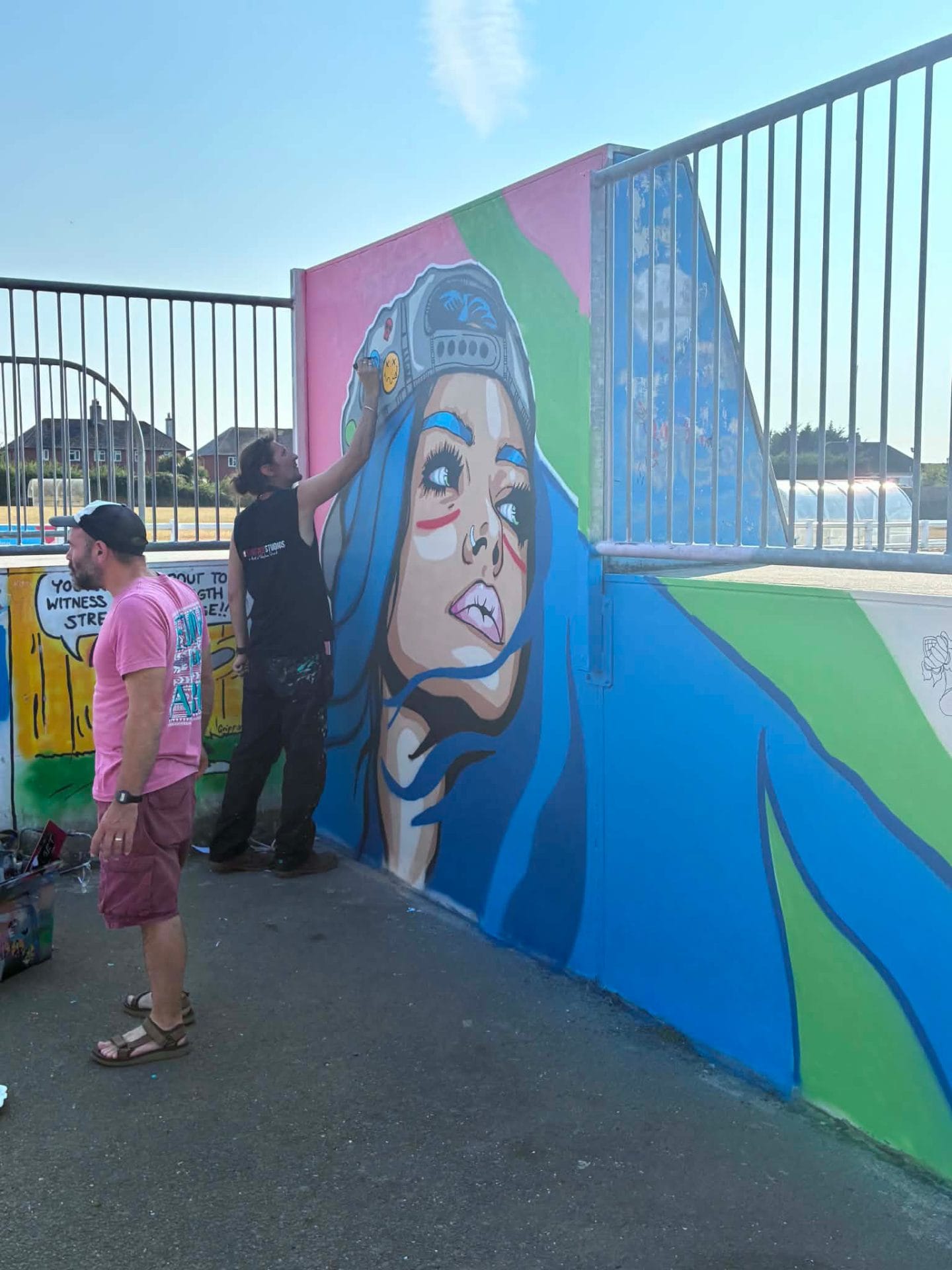 Skater girl mural Honiton