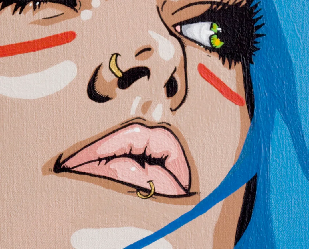 HOME 37 Miss Skate Pop Art Painting