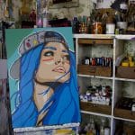 Miss Skate Pop Art Painting
