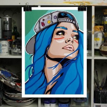 Miss Skate Art Print