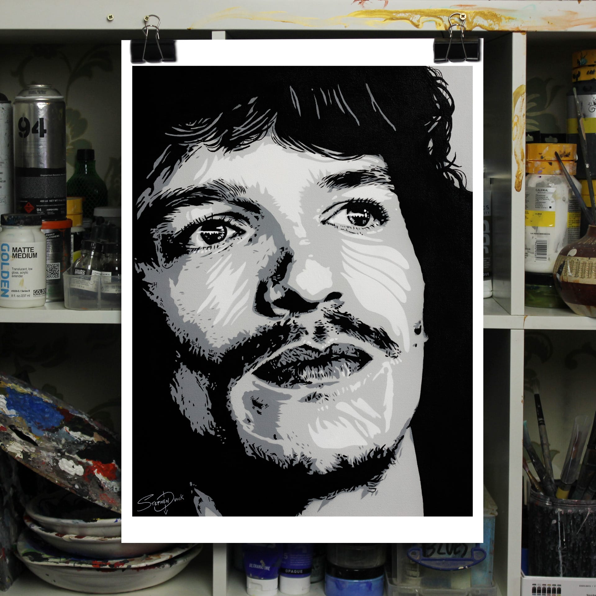 New Video - 3 Layer Stencil 1 connor storrie print